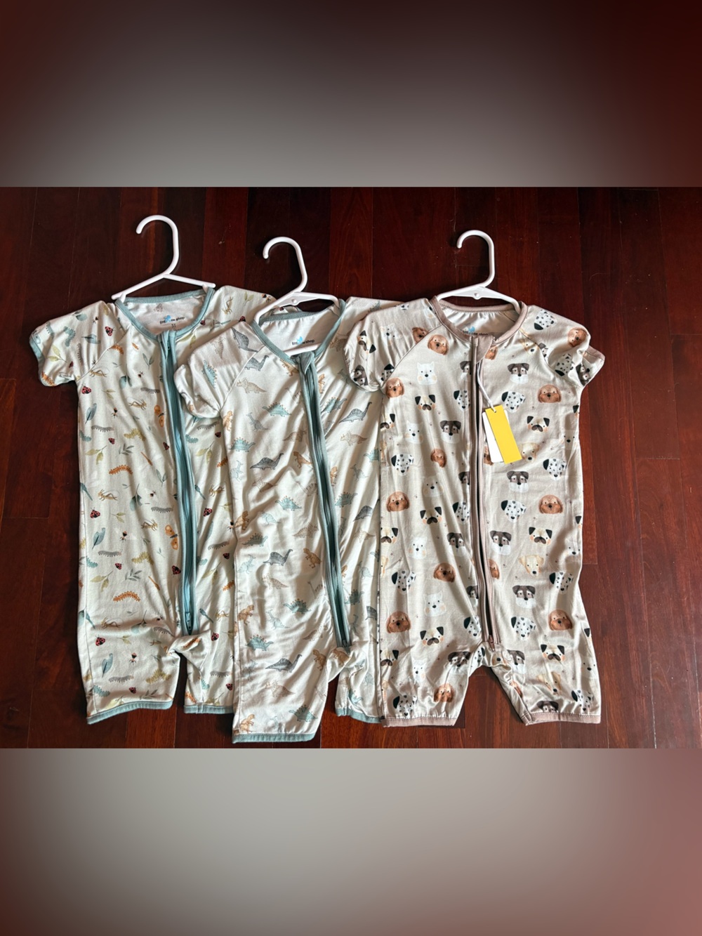 Little One Shop Neutral Animal Print - Short Sleeve - 3 Pack